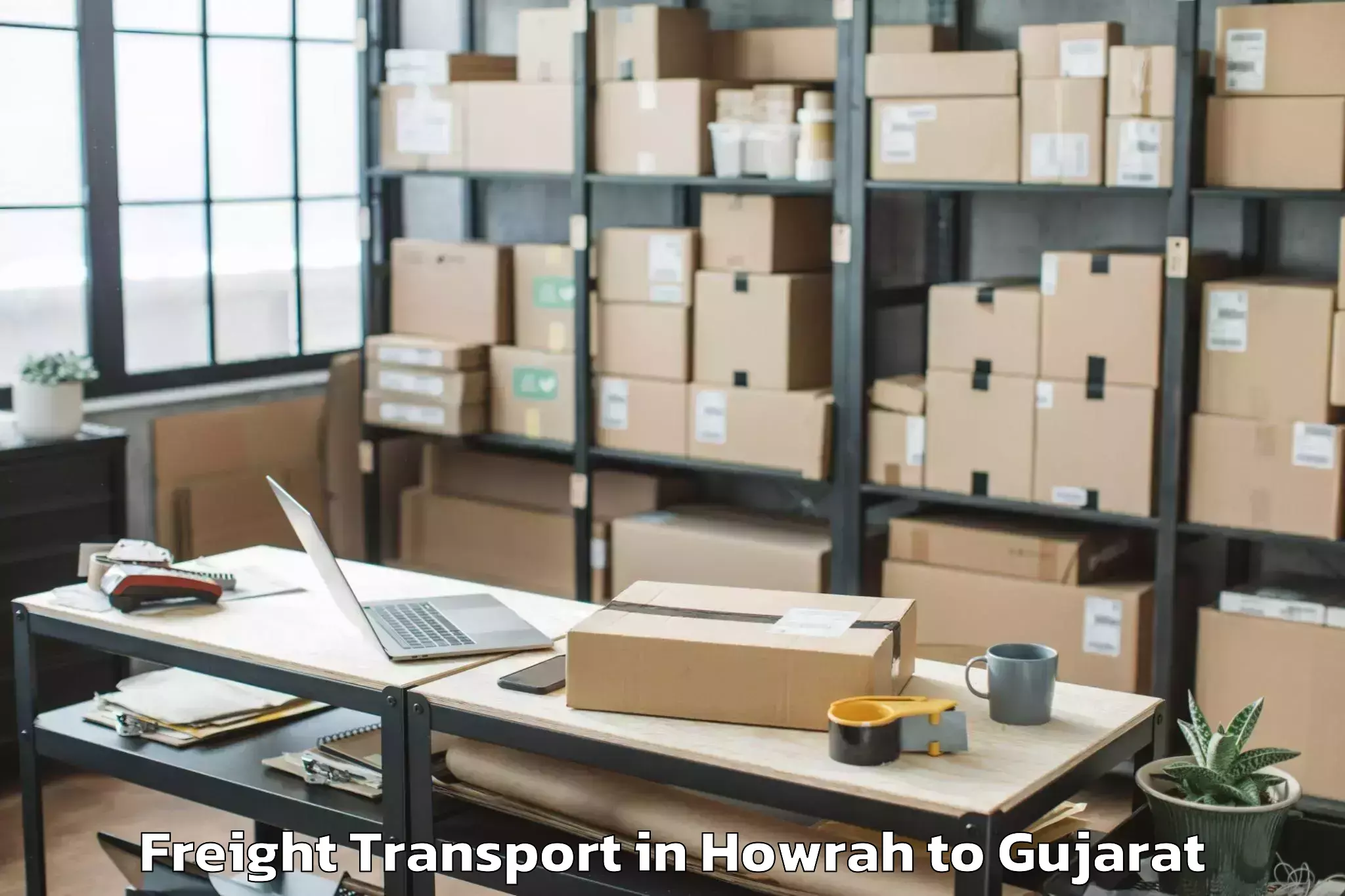 Top Howrah to Sachin Freight Transport Available